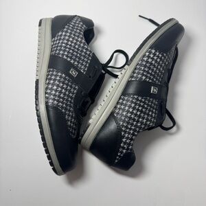 FootJoy Casual Collection Womens Golf Shoes 8 Black Houndstooth Academia Preppy